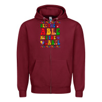 Burgundy see the able not the label Zipper Hoodie - CowhideDigitalArt