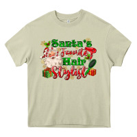 Mossy santas favorite hair stylist Heavy Core Tee - MaliasSmallBusiness