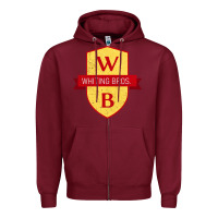 Burgundy whiting bros road 66 vintage gas station Zipper Hoodie - tuanDangUi