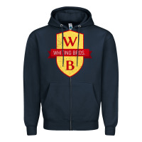 Navy whiting bros road 66 vintage gas station Zipper Hoodie - tuanDangUi