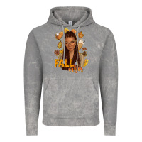 Cloud Rock Fall vibes afro woman Vintage Hoodie - NancyCooperArtShop