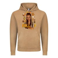 Vintage Camel Fall vibes afro woman Vintage Hoodie - NancyCooperArtShop