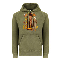 Vintage Olive Fall vibes afro woman Vintage Hoodie - NancyCooperArtShop