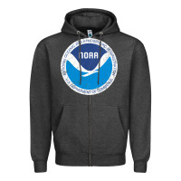 Charcoal Heather noaa vintage design Zipper Hoodie - tuanDangUi