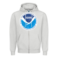 Dove Grey noaa vintage design Zipper Hoodie - tuanDangUi