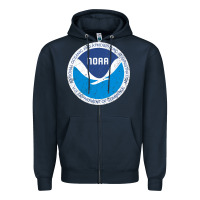 Navy noaa vintage design Zipper Hoodie - tuanDangUi