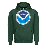 Sports Green noaa vintage design Zipper Hoodie - tuanDangUi