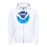 White noaa vintage design Zipper Hoodie - tuanDangUi