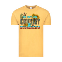 Vintage Mustard Raised on Country and Sunshine Vintage Tee - texasbilliewilder
