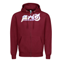 Burgundy scissor epic seven Zipper Hoodie - tuanDangUi