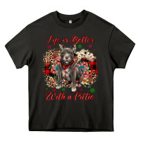 Asphalt Christmas life is better with a pittie Heavy Core Tee - JahusDesignShop