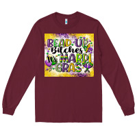 Burgundy bead up bitches Long Sleeve Tee - CowGirlArtShop