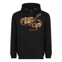 Black red tail boa snake Heavyweight Hoodie - LillyAllenDesigns