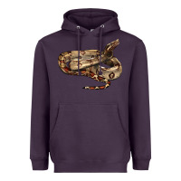 Plum red tail boa snake Heavyweight Hoodie - LillyAllenDesigns