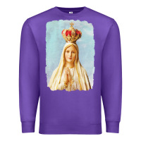 Purple our lady of fatima Premium Sweatshirt - tuanDangUi