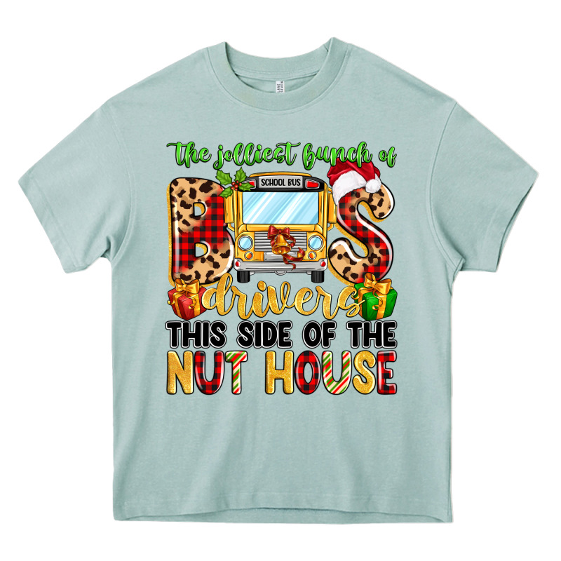 The Jolliest Bunch Of Bus Drivers Heavy Core Tee by MaliasSmallBusiness | Teevron