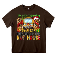 Chocolate Brown the jolliest bunch of bus drivers Heavy Core Tee - MaliasSmallBusiness