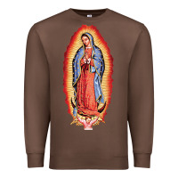 Chestnut our lady of guadalupe virgin mary Premium Sweatshirt - tuanDangUi