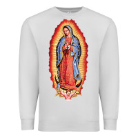 Dove Grey our lady of guadalupe virgin mary Premium Sweatshirt - tuanDangUi