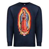 Navy our lady of guadalupe virgin mary Premium Sweatshirt - tuanDangUi