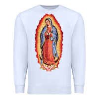 White our lady of guadalupe virgin mary Premium Sweatshirt - tuanDangUi
