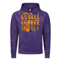 Cloud Purple Gobble gobble turkey Thanksgiving Vintage Hoodie - NancyCooperArtShop
