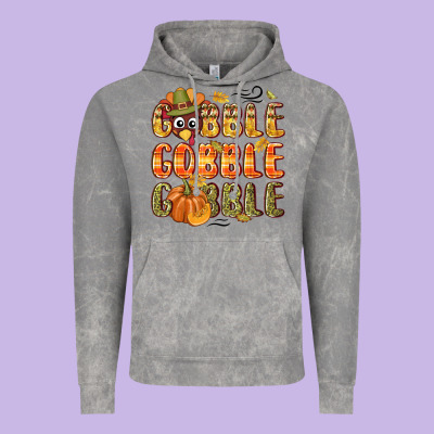 Gobble Gobble Turkey Thanksgiving Vintage Hoodie Designed By Nancycooperartshop