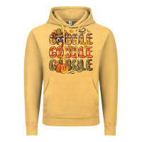 Vintage Mustard Gobble gobble turkey Thanksgiving Vintage Hoodie - NancyCooperArtShop