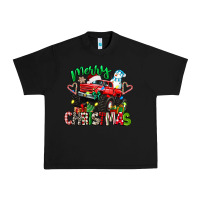 Black merry christmas monster truck Urban Heavy Tee - texasbilliewilder