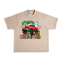 French Oak merry christmas monster truck Urban Heavy Tee - texasbilliewilder
