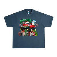 Midnight Navy merry christmas monster truck Urban Heavy Tee - texasbilliewilder