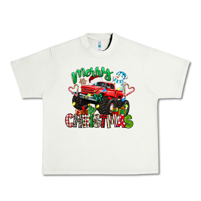 Merry Christmas Monster Truck Urban Heavy Tee by texasbilliewilder | Teevron