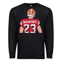 Black christian mccaffrey back to Premium Sweatshirt - tuanDangUi