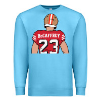 Ocean Blue christian mccaffrey back to Premium Sweatshirt - tuanDangUi