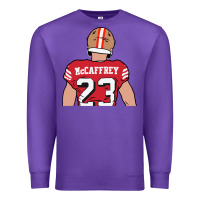 Purple christian mccaffrey back to Premium Sweatshirt - tuanDangUi