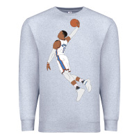 Heather Grey russell westbrook dunk Premium Sweatshirt - tuanDangUi