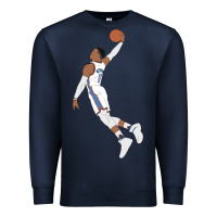 Navy russell westbrook dunk Premium Sweatshirt - tuanDangUi