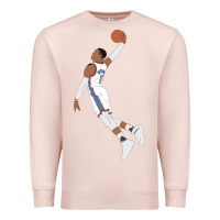 Pale Pink russell westbrook dunk Premium Sweatshirt - tuanDangUi