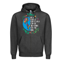 Charcoal Heather Autism Awareness Kindness Puzzle Earth Zipper Hoodie - CowhideDigitalArt