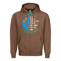 Chestnut Autism Awareness Kindness Puzzle Earth Zipper Hoodie - CowhideDigitalArt