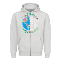 Dove Grey Autism Awareness Kindness Puzzle Earth Zipper Hoodie - CowhideDigitalArt