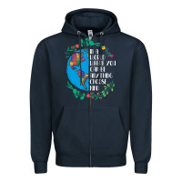 Navy Autism Awareness Kindness Puzzle Earth Zipper Hoodie - CowhideDigitalArt