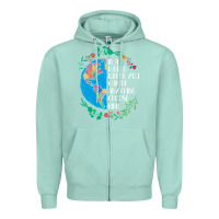 Seafoam Autism Awareness Kindness Puzzle Earth Zipper Hoodie - CowhideDigitalArt
