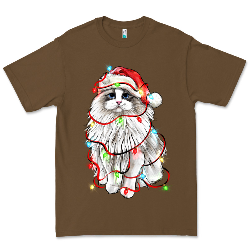 Christmas Ragdoll Cat Premium Tee by LillyAllenDesigns | Teevron