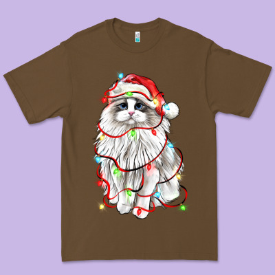 Christmas Ragdoll Cat Premium Tee Designed By Lillyallendesigns