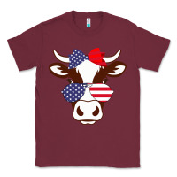 Burgundy Cow 4Th Of July Independence Day Classic Tee - Bettercallsaul