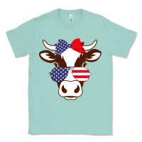 Seafoam Cow 4Th Of July Independence Day Classic Tee - Bettercallsaul