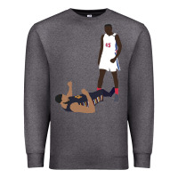 Charcoal Heather sekou doumbouya over tristan thompson Premium Sweatshirt - tuanDangUi