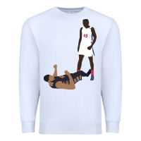 White sekou doumbouya over tristan thompson Premium Sweatshirt - tuanDangUi