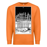 Carrot ten of swords   x of swords   tarot card   major arcana   fortune tell Premium Sweatshirt - tuanDangUi